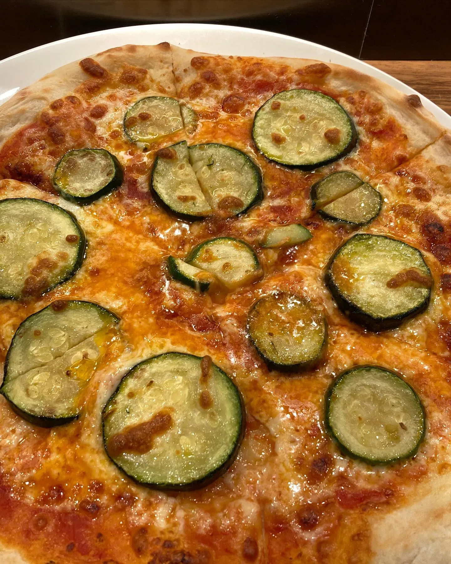 ズッキーニのピザ@Pizza zucchine 